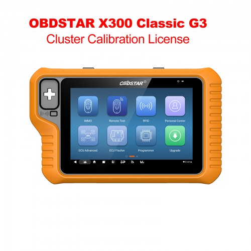 OBDSTAR X300 Classic G3 Airbag Reset/Mileage Correction License Activation Guide