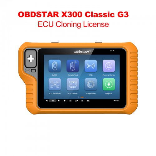 OBDSTAR X300 Classic G3 Airbag Reset/Mileage Correction License Activation Guide