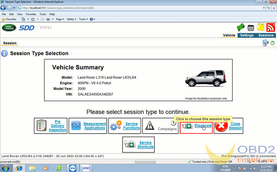 Super ICOM Pro N3+ Tutorials: JLR Diagnosis For 2006 Land Rover L319