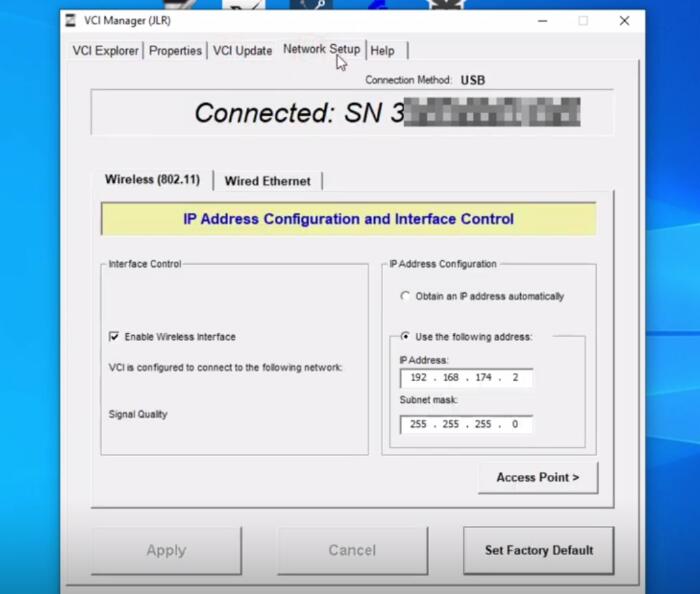 How to Set up VNCI JLR DoIP for Topix Cloud Online Programming?