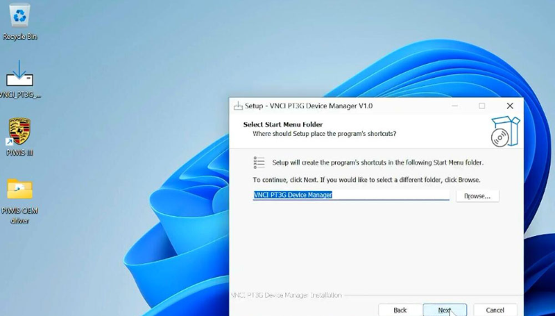 VNCI Porsche PT3G Device Manager and Driver Installation Guide