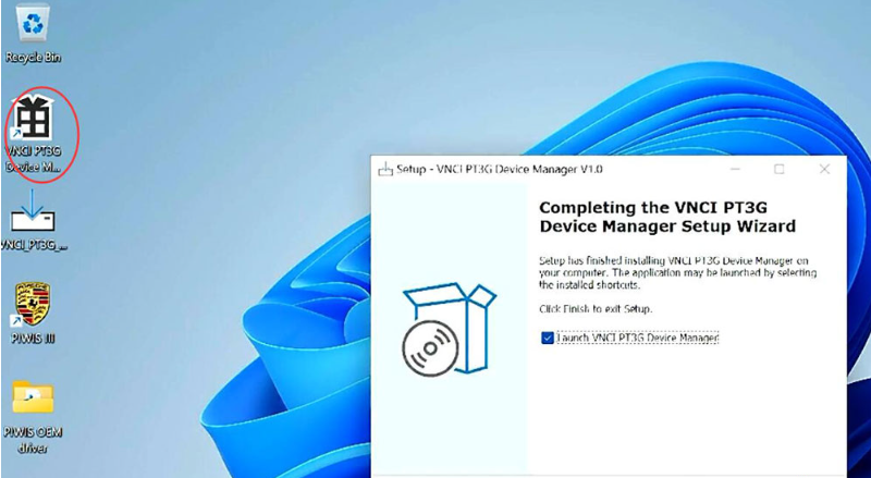 VNCI Porsche PT3G Device Manager and Driver Installation Guide