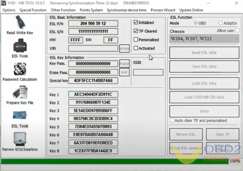 VVDI MB Tool Tutorials: Replace Mercedes- Benz W204 ELV