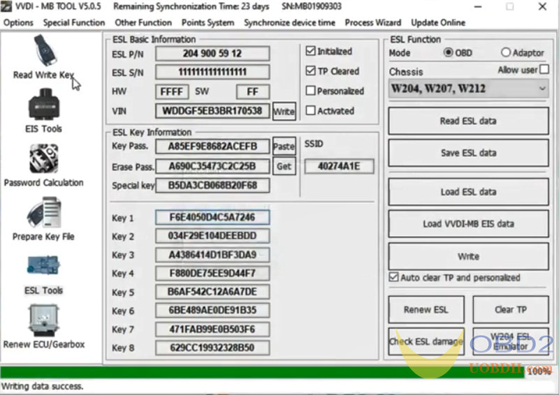 VVDI MB Tool Tutorials: Replace Mercedes- Benz W204 ELV