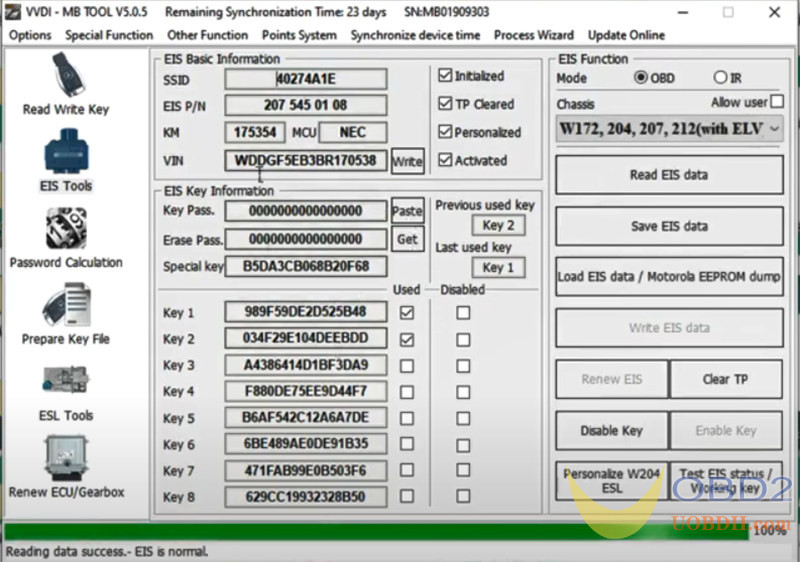 VVDI MB Tool Tutorials: Replace Mercedes- Benz W204 ELV