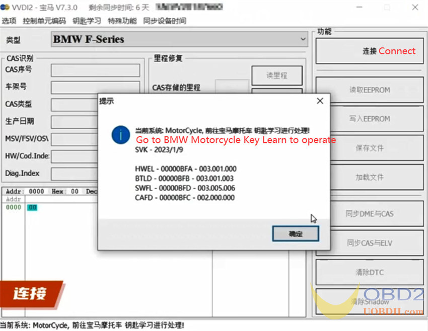 Xhorse VVDI2 Tutorials: BMW R1200GS 8A Motorcycle All Keys Lost