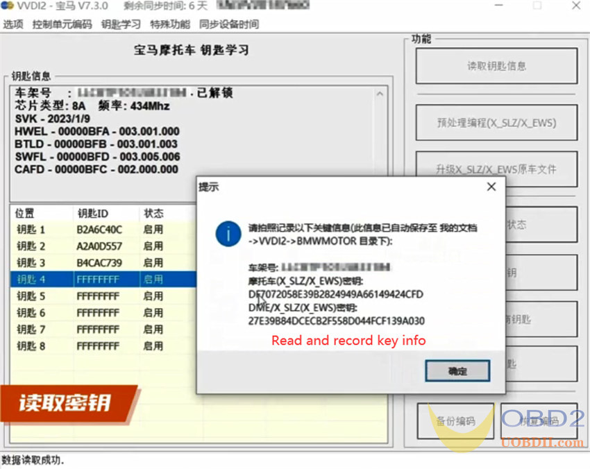 Xhorse VVDI2 Tutorials: BMW R1200GS 8A Motorcycle All Keys Lost