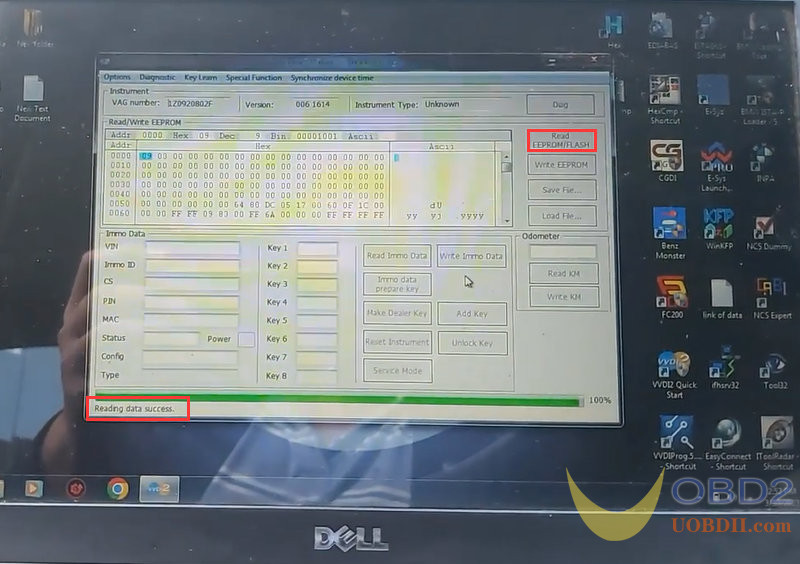 VVDI2 Program Immo Data and Swap Cluster for Skoda Octavia