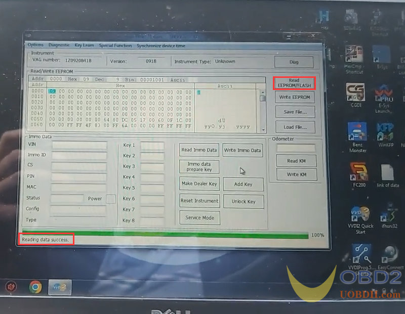 VVDI2 Program Immo Data and Swap Cluster for Skoda Octavia