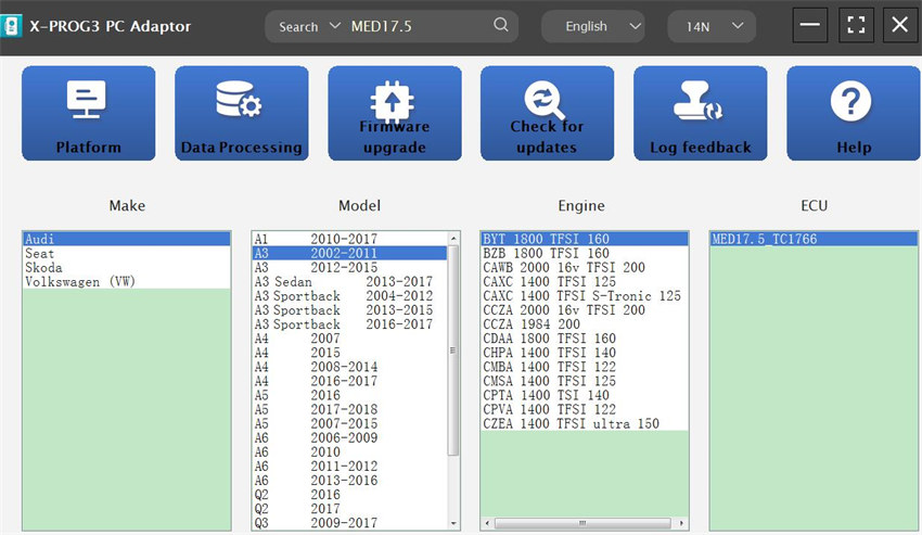 Best ECU Programmers to Clone VW MED17.5 ECU