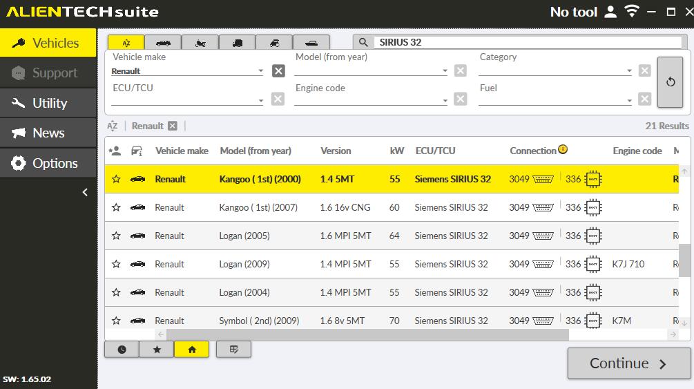 Renault Siemens SIRIUS 32 Clone: OBDSTAR DC706, Foxflash, or Kess V3?