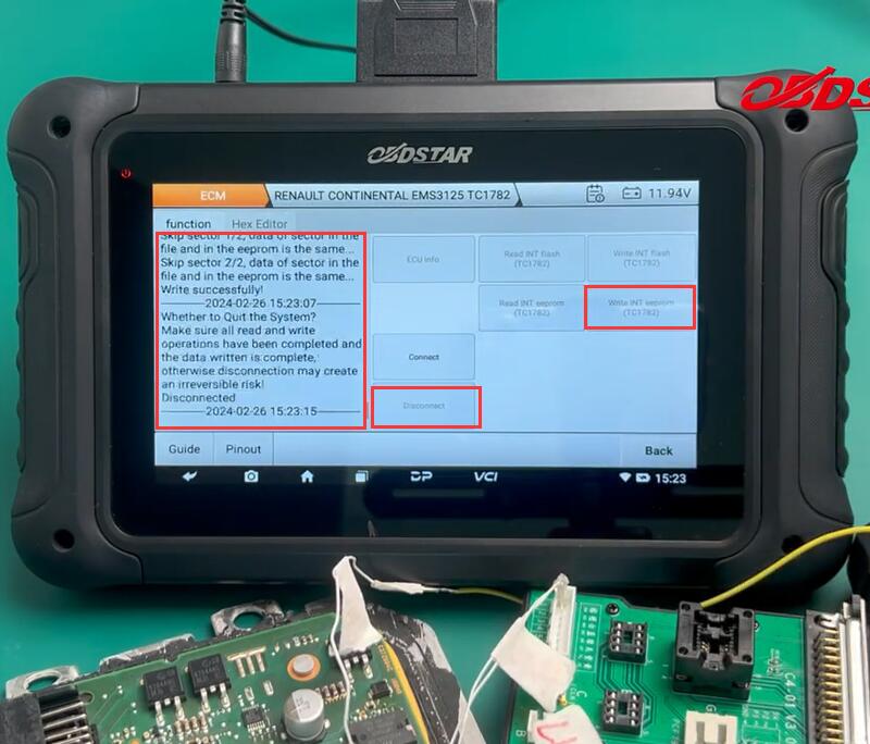 Which Tool to Clone Renault Continental EMS3125 ECM?