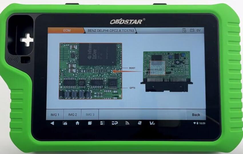 OBDSTAR X300 Classic G3 Read and Write Benz CPC2.4 ECM by BOOT