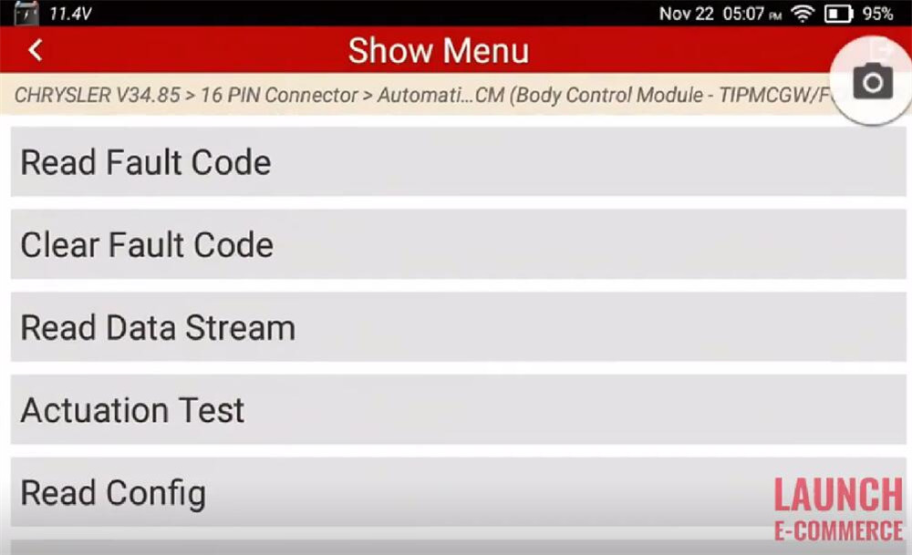 Launch X431 Elite 2.0 FGC Unlock FCA SGW without 12+8 Cable