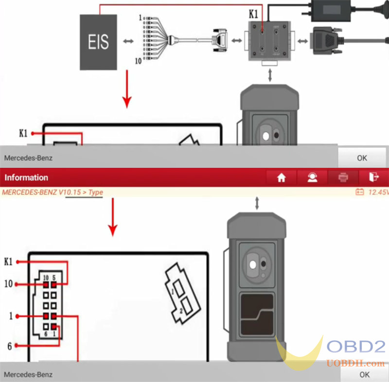 Launch X431 IMMO Elite Mercedes Benz W204 AKL Anti-theft Key Matching