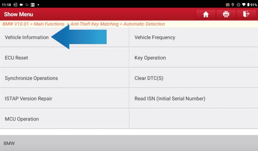 Launch X431 IMMO Plus Program and Delete BMW CAS3/CAS3+ Smart Key/Fob AKL