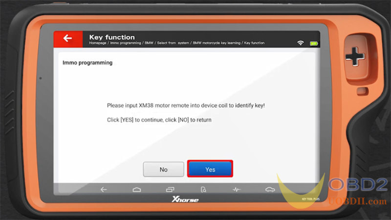 Xhorse Key Tool Plus Tutorials: BMW Motorcycle Key Learning