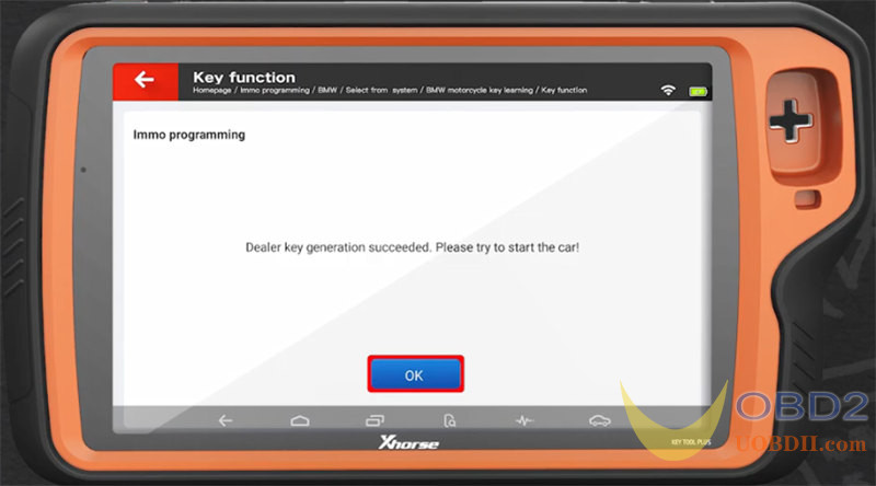 Xhorse Key Tool Plus Tutorials: BMW Motorcycle Key Learning