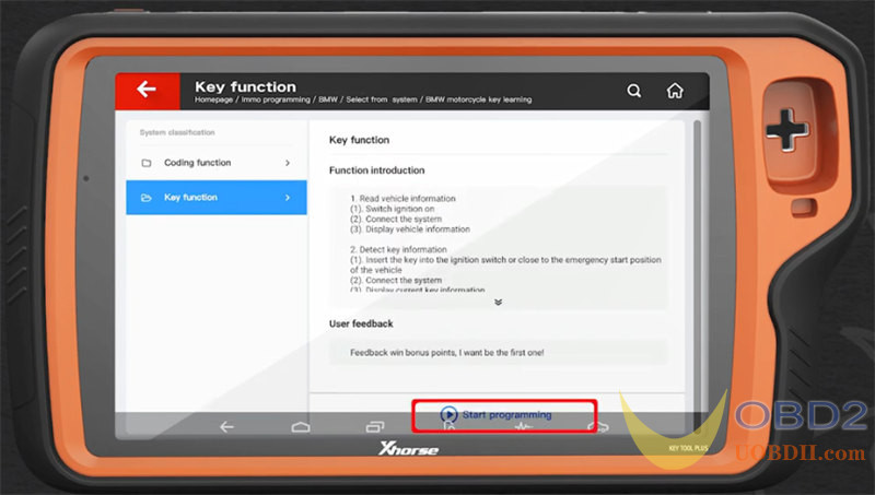 Xhorse Key Tool Plus Tutorials: BMW Motorcycle Key Learning