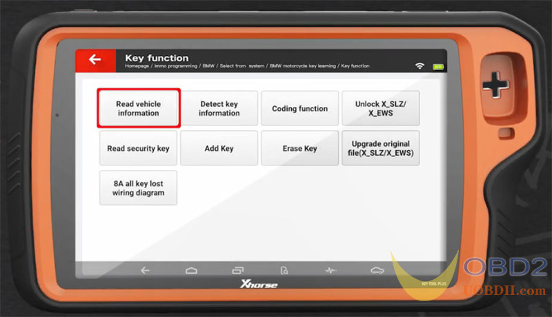 Xhorse Key Tool Plus Tutorials: BMW Motorcycle Key Learning