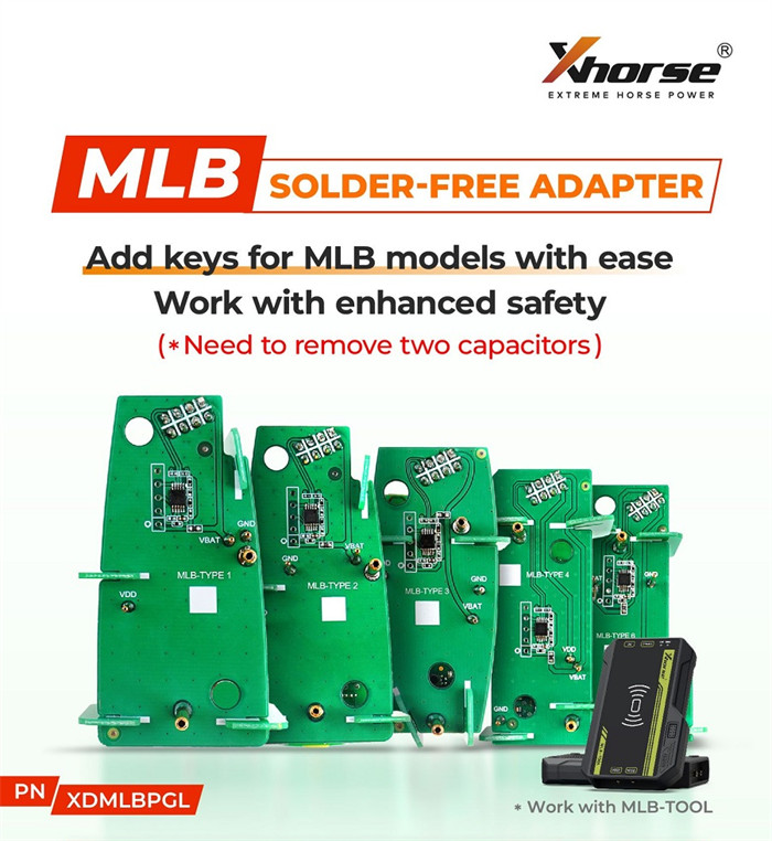 How to Use Xhorse MLB Solder Free Adapter for MLB Tool?