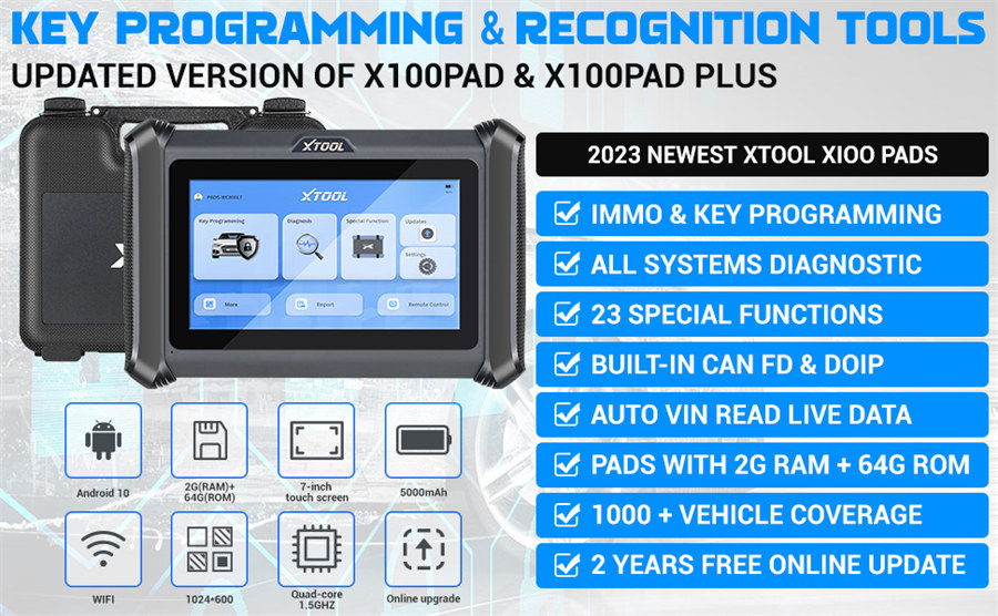 XTOOL X100 PADS vs.X100 PAD PLUS vs.X100 PAD