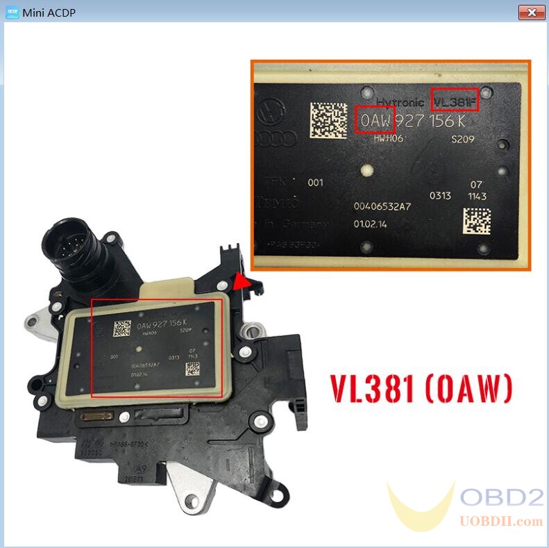 Yanhua ACDP Module 21 VW Audi Gearbox Mileage Calibration Guide