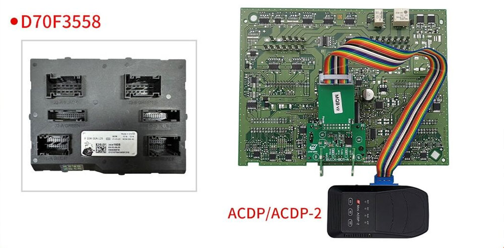 Yanhua ACDP Connection Diagram for Toyota R7F714xx Buick D70F3558 Mileage Correction