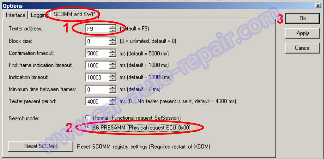 How to Configure XCOM to Scania 4 Series ECU EMS by VCI2 (3)