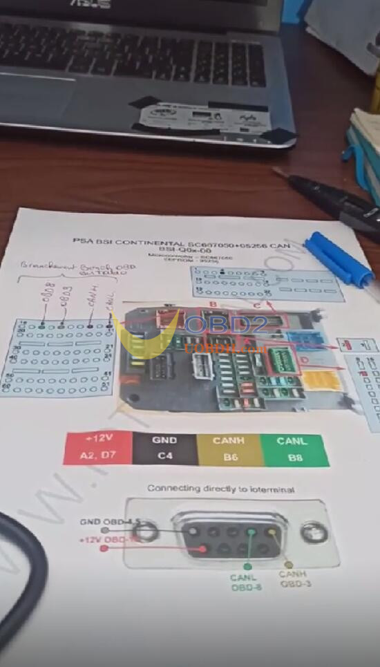 OBDSTAR X300 Classic G3 Read PSA BSI-Q05 EEPROM and PIN CODE Success!