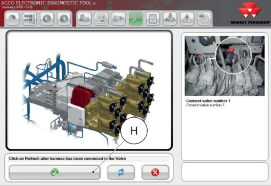 Massey Ferguson Tractor Electrohydraulic Spool Valves Configuration (8)