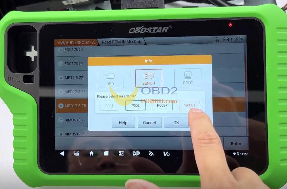 OBDSTAR X300 Classic G3 Program 2018 VW Tiguan MQB48-5A All Keys Lost
