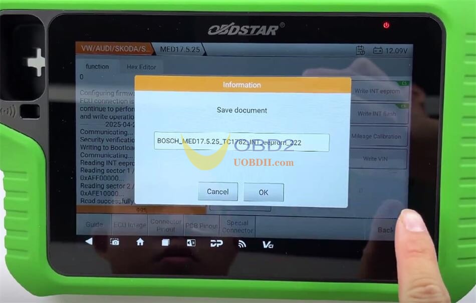 OBDSTAR X300 Classic G3 Program 2018 VW Tiguan MQB48-5A All Keys Lost