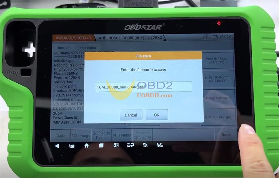 OBDSTAR X300 Classic G3 Program 2018 VW Tiguan MQB48-5A All Keys Lost