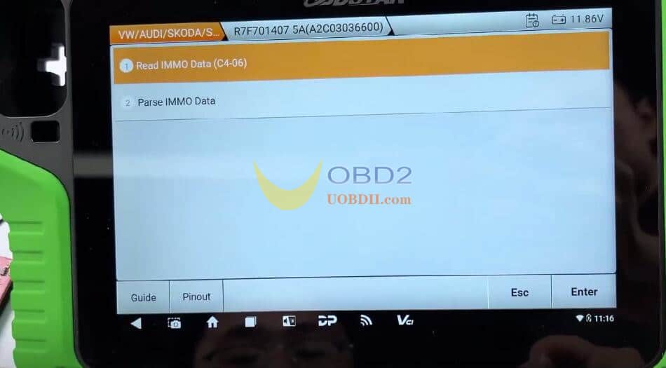 OBDSTAR X300 Classic G3 Program 2018 VW Tiguan MQB48-5A All Keys Lost