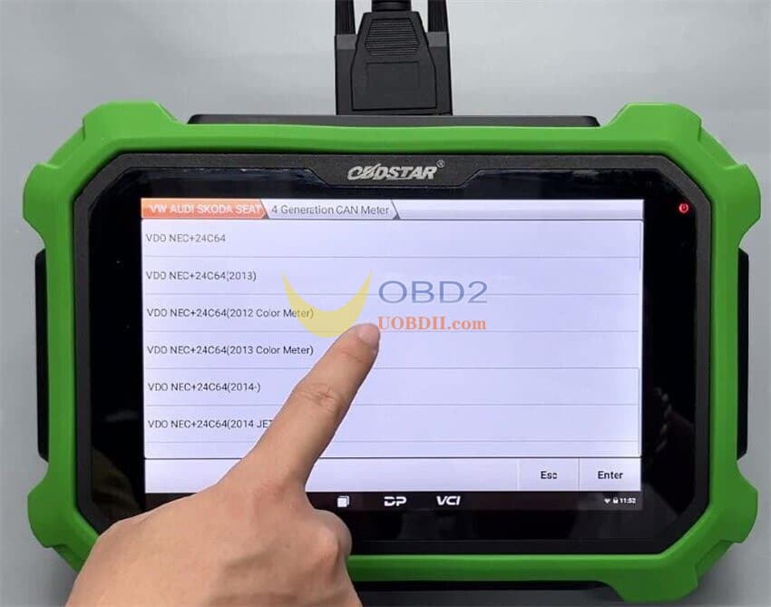 OBDSTAR VW4-AKL Cable Read IMMO data for VW IV NEC+24C32 and NEC+24C64 Dashboard