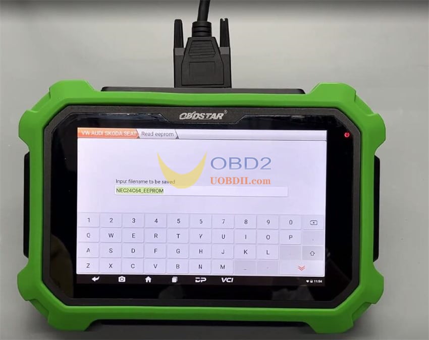 OBDSTAR VW4-AKL Cable Read IMMO data for VW IV NEC+24C32 and NEC+24C64 Dashboard