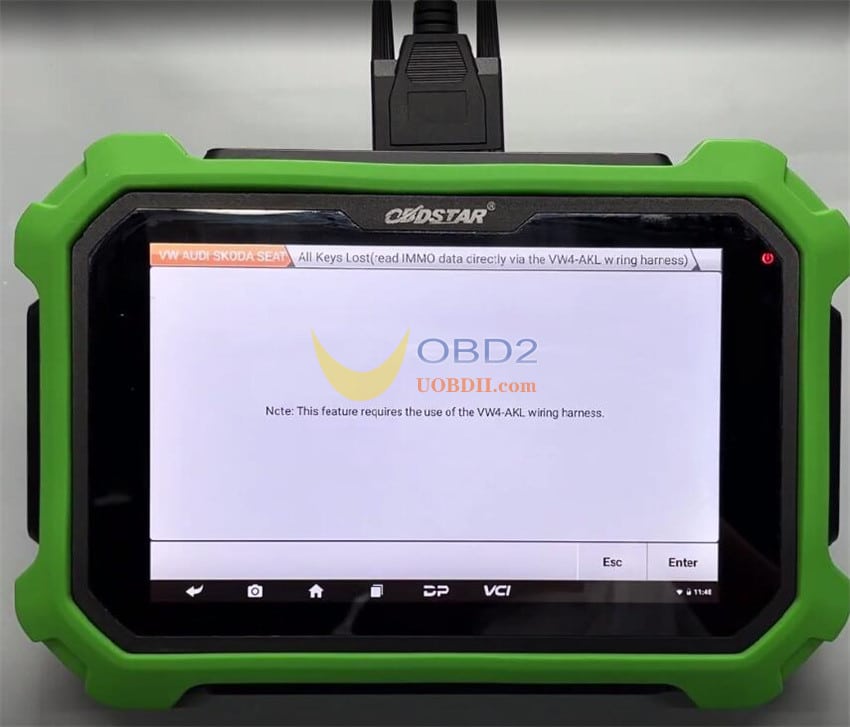 OBDSTAR VW4-AKL Cable Read IMMO data for VW IV NEC+24C32 and NEC+24C64 Dashboard