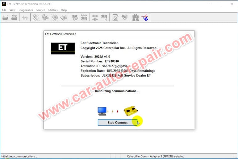 How to Use Cat ET 2025A Power Shift Pressure Test Function?
