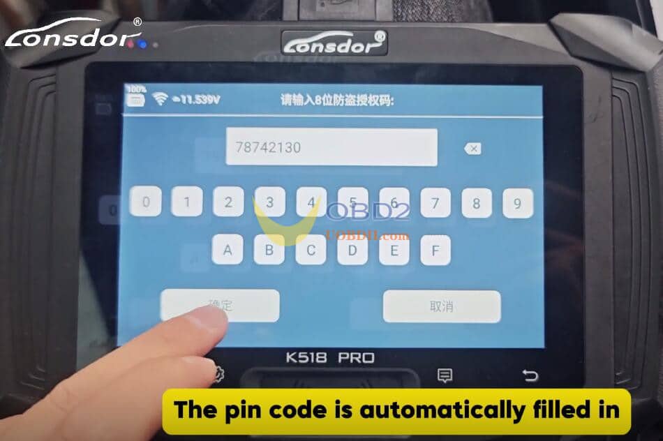 Lonsdor K518 PRO Add 2022 Chery Tiggo 8 Plus Smart Key