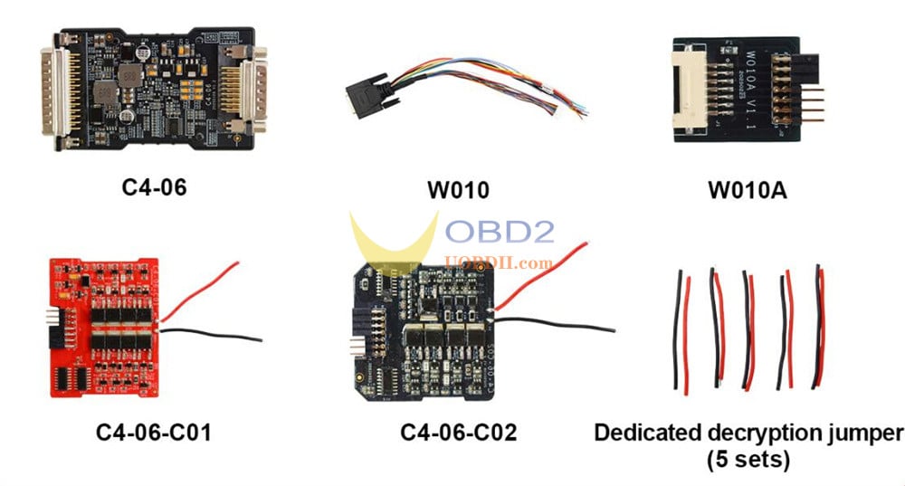 OBDSTAR RH850/V850 Adapter Kit Support List for G3 and DC706