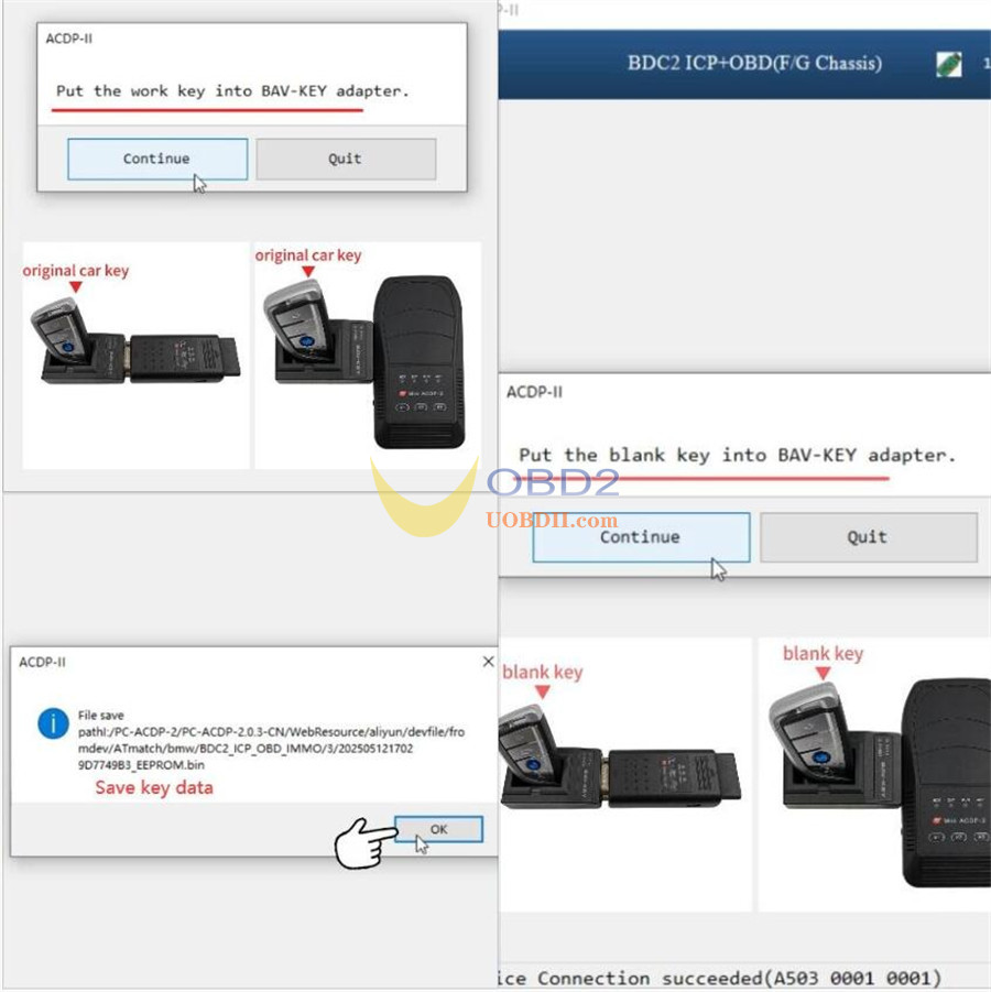 Yanhua ACDP Module 38 Add BMW G Chassis BDC2 Key on Bench